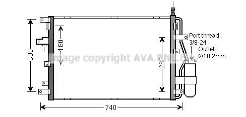 AVA QUALITY COOLING kondensatorius, oro kondicionierius VOA5158D